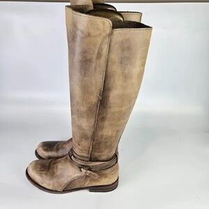 Bed Stu Bristol Rustic Cobbler Series Leather Knee High Boots